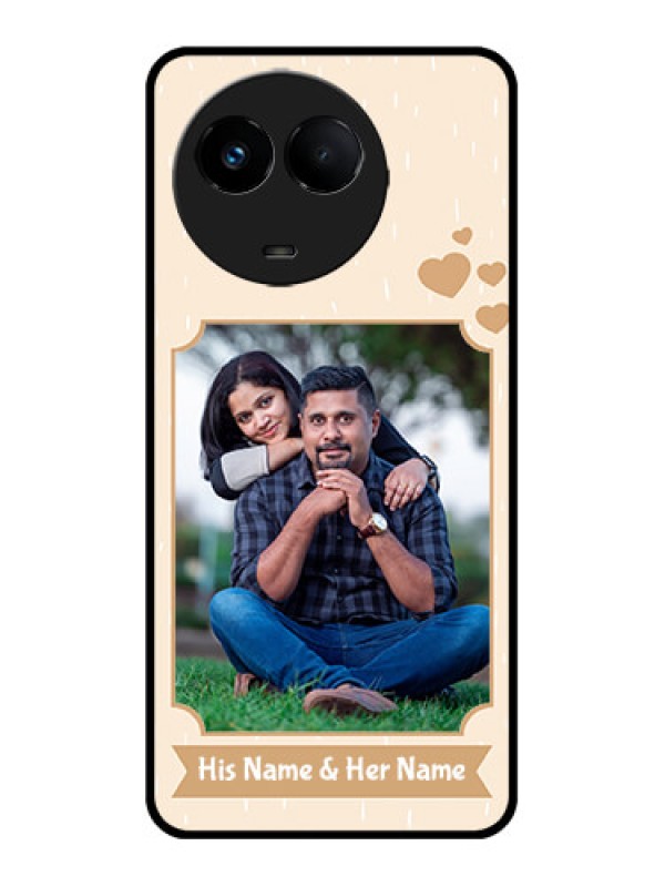 Custom Realme 11 5G Custom Metal Phone CaseWith Confetti Love Design