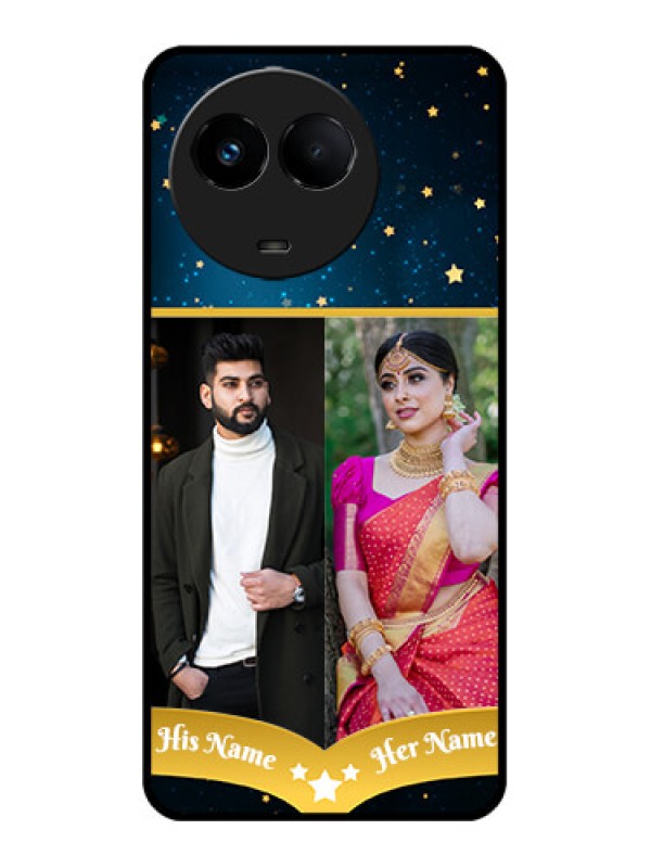 Custom Realme 11 5G Custom Metal Phone CaseGalaxy Stars Backdrop Design