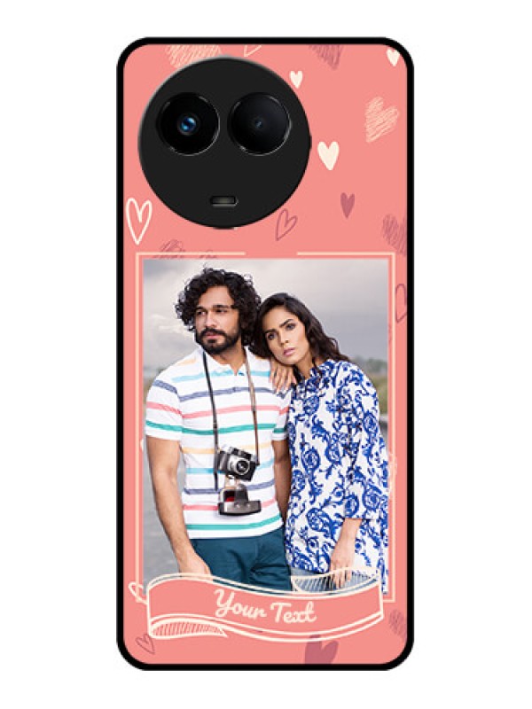 Custom Realme 11 5G Custom Metal Phone CaseLove Doodle Art Design
