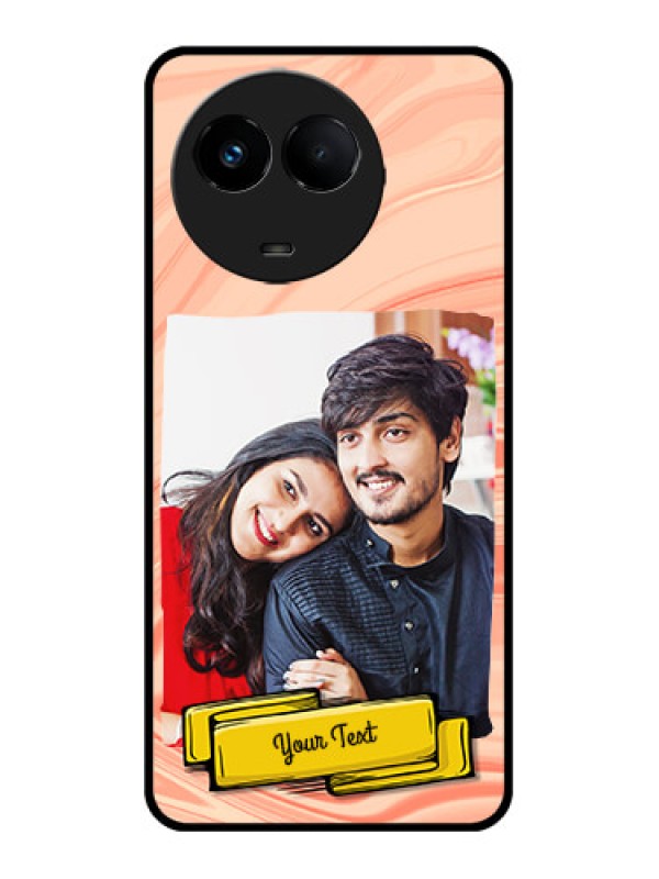 Custom Realme 11 5G Custom Metal Phone CaseMarble Texture Design