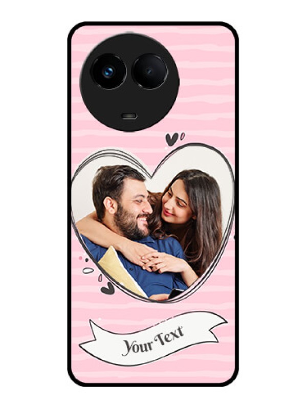 Custom Realme 11 5G Custom Metal Phone CaseVintage Heart Design