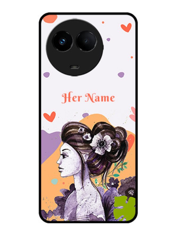 Custom Realme 11 5G Custom Metal Phone CaseWoman And Nature Design