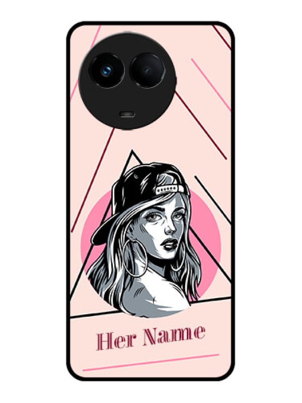 Custom Realme 11 5G Custom Metal Phone CaseRockstar Girl Design