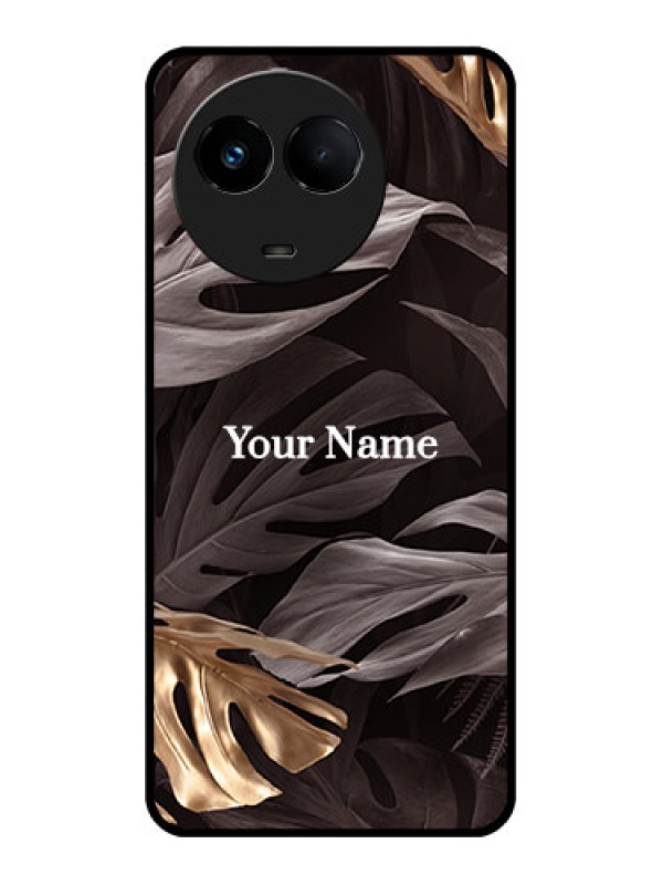 Custom Realme 11 5G Custom Metal Phone CaseWild Leaves Digital Paint Design