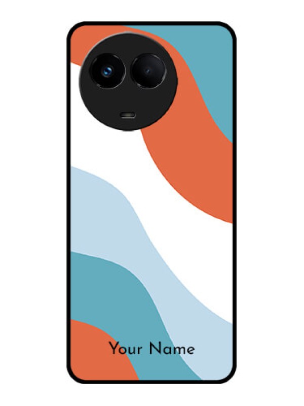 Custom Realme 11 5G Custom Metal Phone CaseColoured Waves Design