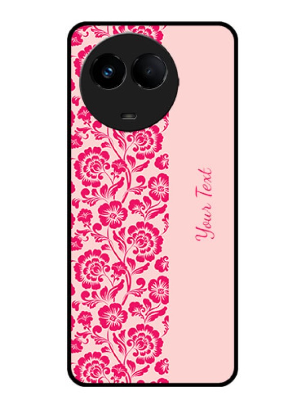 Custom Realme 11 5G Custom Metal Phone CaseAttractive Floral Pattern Design