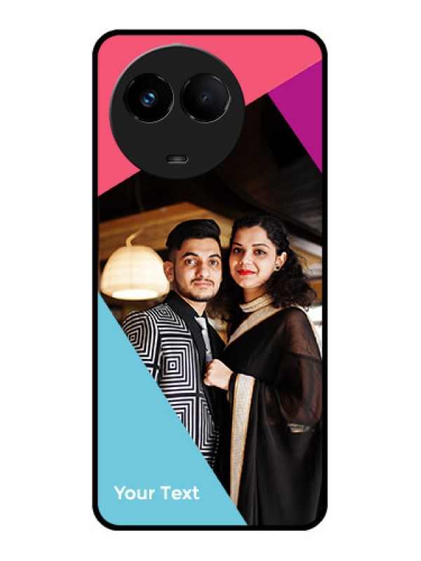 Custom Realme 11 5G Custom Metal Phone CaseStacked Triple Colour Design