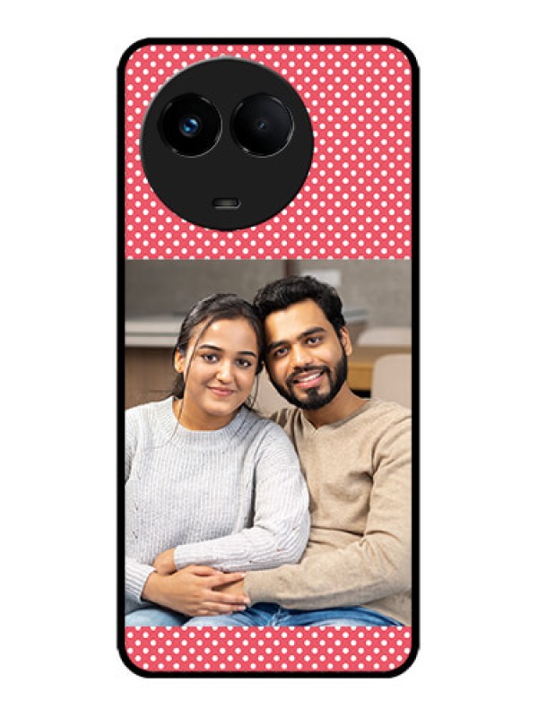 Custom Realme 11x 5G Custom Metal Phone CaseWhite Dotted Design