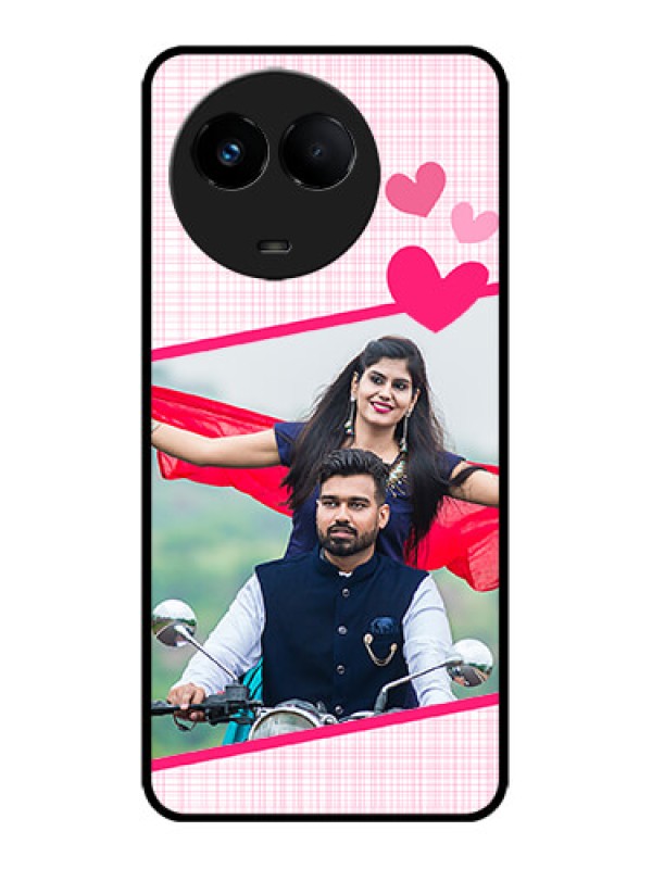 Custom Realme 11x 5G Custom Metal Phone CaseLove Shape Heart Design