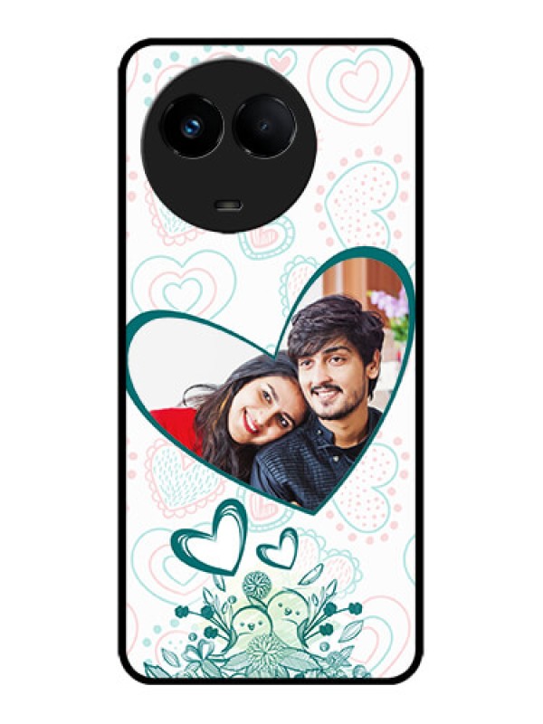 Custom Realme 11x 5G Custom Metal Phone CasePremium Couple Design