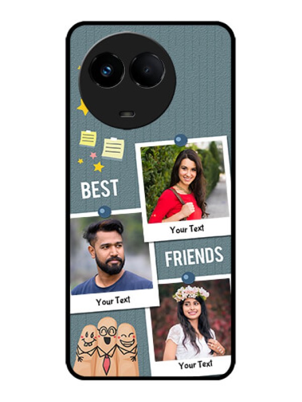 Custom Realme 11x 5G Custom Metal Phone CaseSticky Frames And Friendship Design