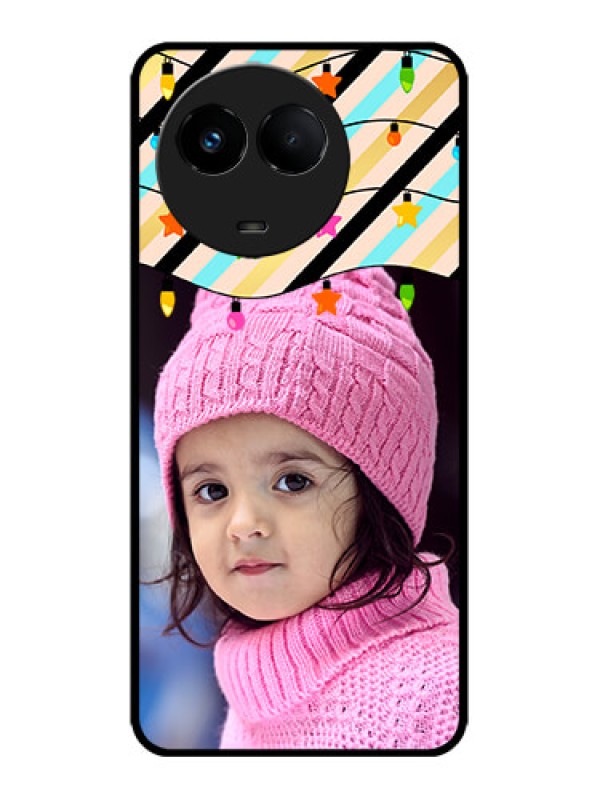 Custom Realme 11x 5G Custom Metal Phone CaseLights Hanging Design