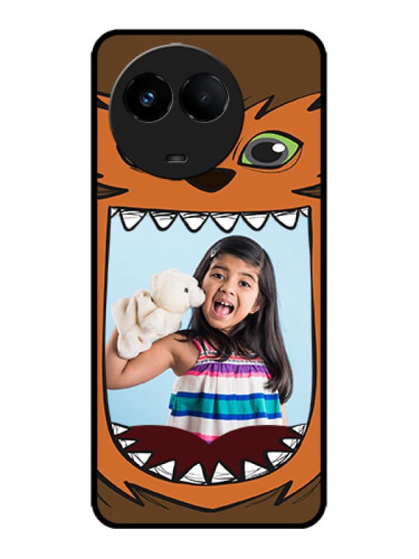 Custom Realme 11x 5G Custom Metal Phone CaseOwl Monster Back Case Design