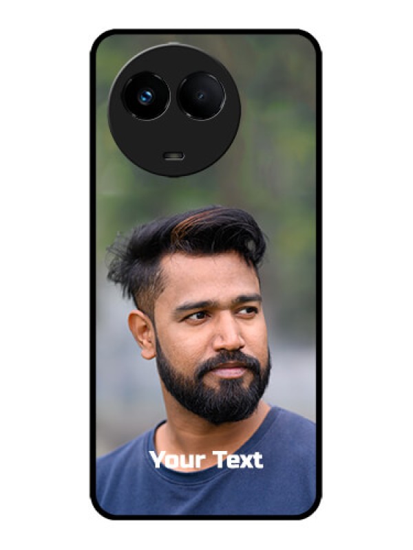 Custom Realme 11x 5G Custom Metal Phone CasePhoto With Text Design