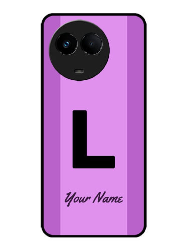 Custom Realme 11x 5G Custom Metal Phone CaseTricolor Custom Text Design