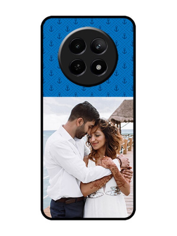 Custom Realme 12 5G Custom Metal Phone CaseBlue Anchors Design