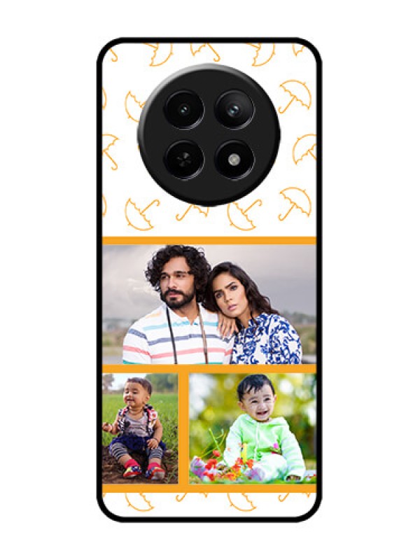 Custom Realme 12 5G Custom Metal Phone CaseYellow Pattern Design