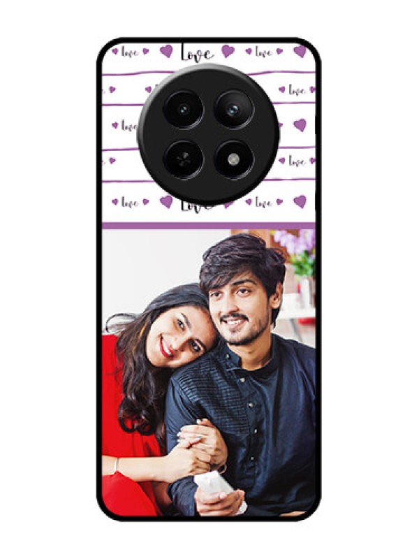 Custom Realme 12 5G Custom Metal Phone CaseCouples Heart Design
