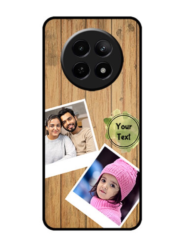 Custom Realme 12 5G Custom Metal Phone CaseWooden Texture Design