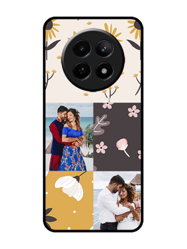 Custom Realme 12 5G Custom Metal Phone Case3 Images With Floral Design