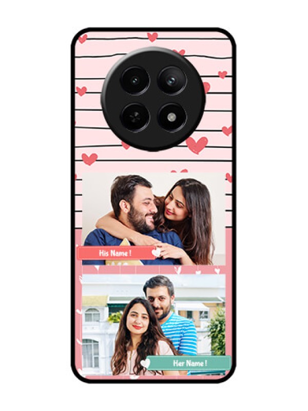 Custom Realme 12 5G Custom Metal Phone CasePhoto With Heart Design