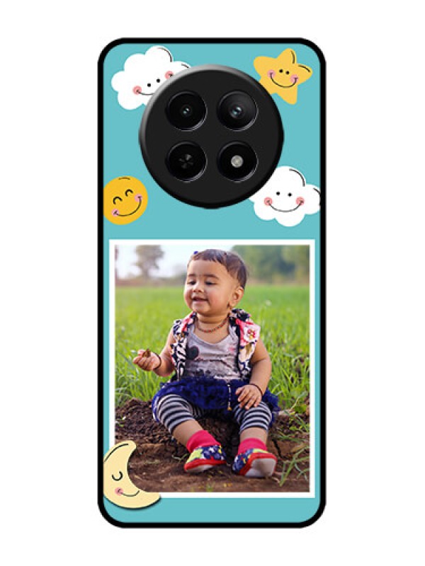 Custom Realme 12 5G Custom Metal Phone CaseSmiley Kids Stars Design