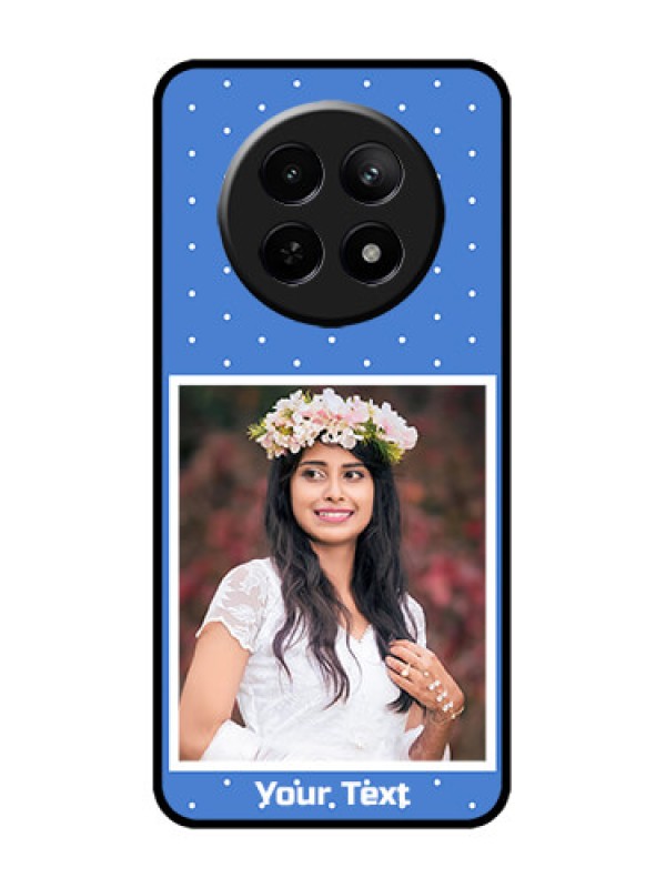 Custom Realme 12 5G Custom Metal Phone CasePolka Dots Design