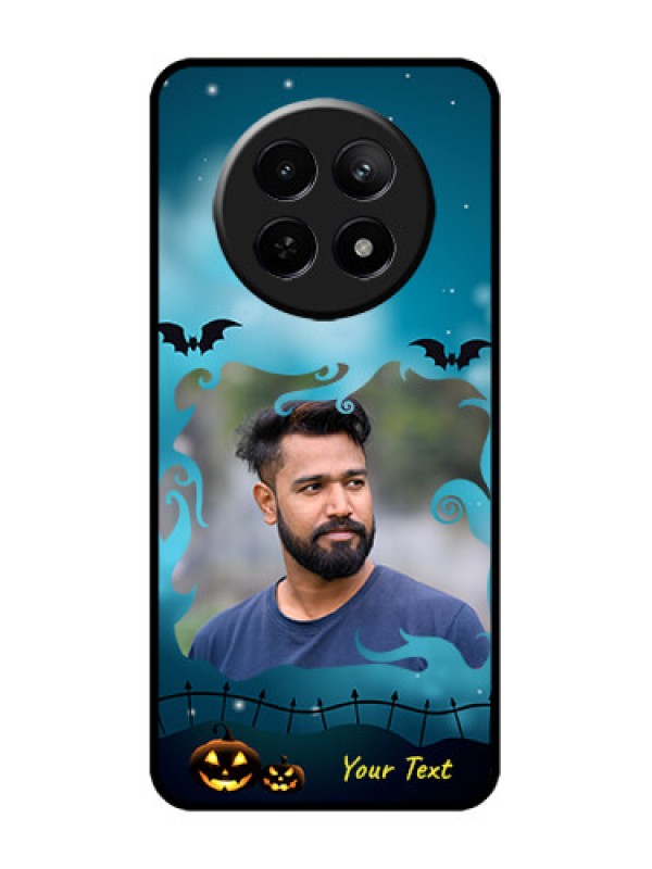 Custom Realme 12 5G Custom Metal Phone CaseHalloween Frame Design