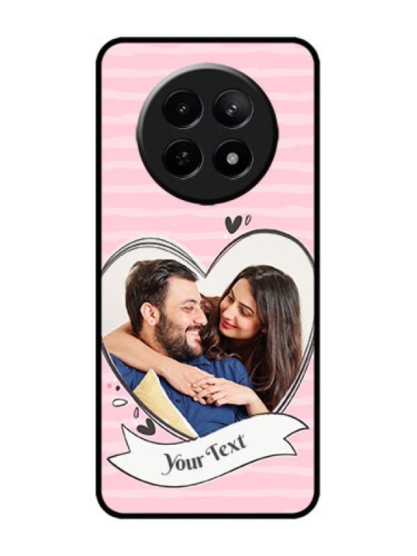 Custom Realme 12 5G Custom Metal Phone CaseVintage Heart Design