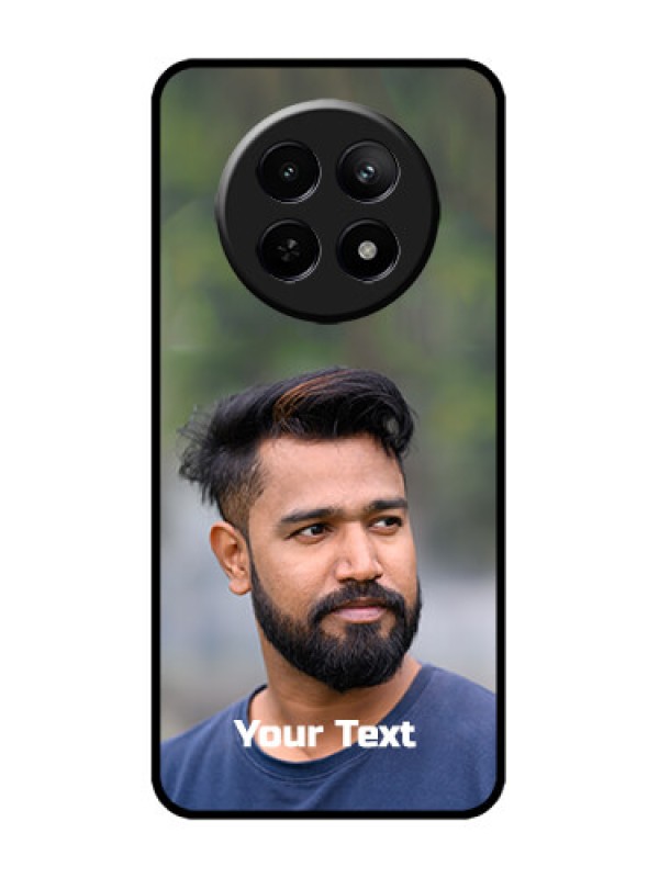 Custom Realme 12 5G Custom Metal Phone CasePhoto With Text Design