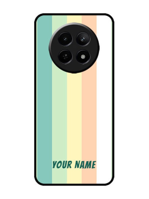 Custom Realme 12 5G Custom Metal Phone CaseMulti - Colour Stripes Design