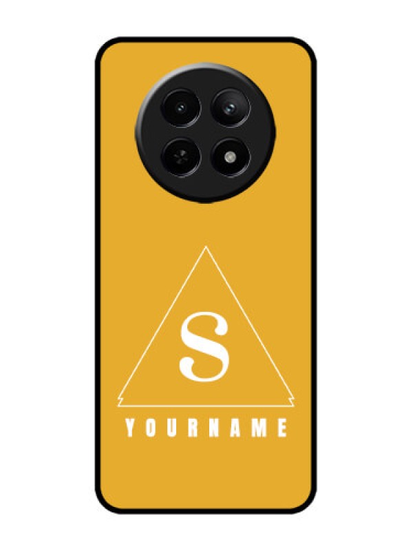 Custom Realme 12 5G Custom Metal Phone CaseSimple Triangle Design