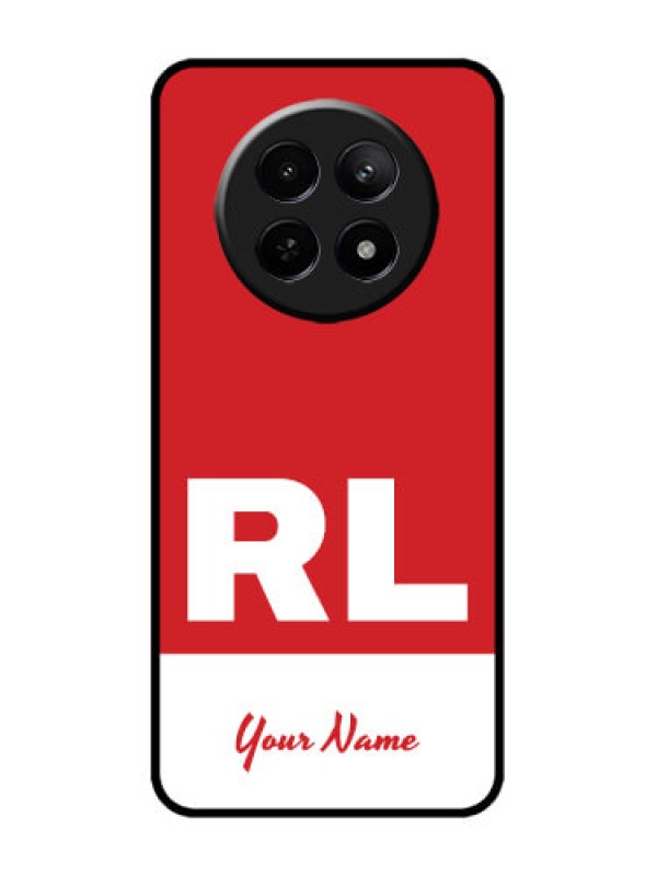 Custom Realme 12 5G Custom Metal Phone CaseDual Tone Custom Text Design