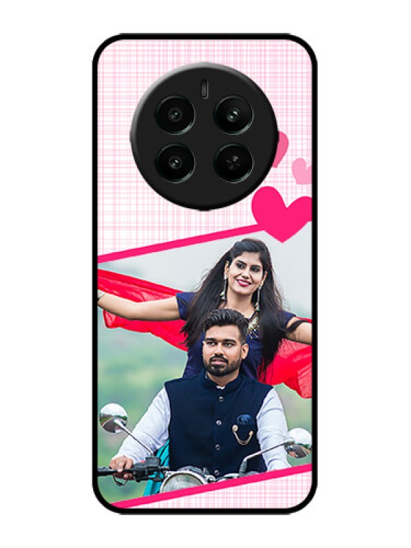 Custom Realme 12 Plus 5G Custom Metal Phone Case - Love Shape Heart Design