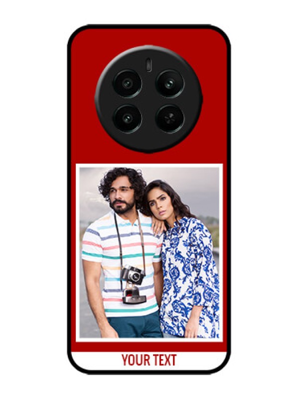 Custom Realme 12 Plus 5G Custom Metal Phone Case - Red Color Design
