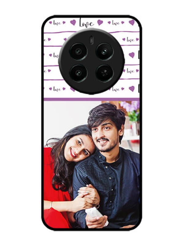 Custom Realme 12 Plus 5G Custom Metal Phone Case - Couples Heart Design