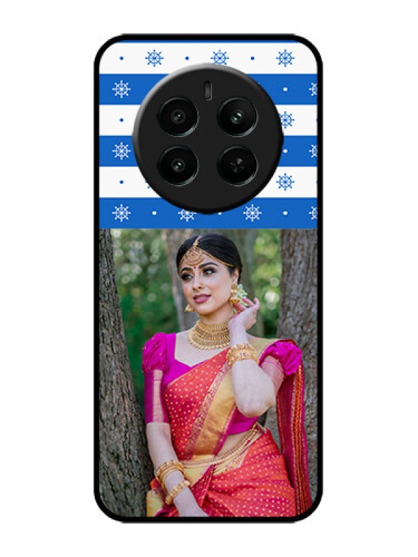 Custom Realme 12 Plus 5G Custom Metal Phone Case - Snow Pattern Design