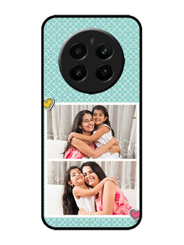 Custom Realme 12 Plus 5G Custom Metal Phone Case - 2 Image Holder With Pattern Design