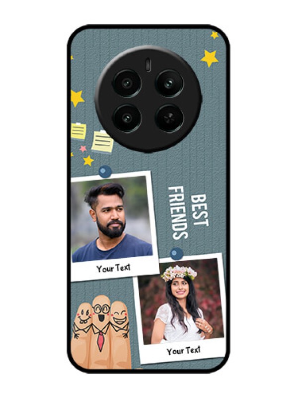 Custom Realme 12 Plus 5G Custom Metal Phone Case - Sticky Frames And Friendship Design
