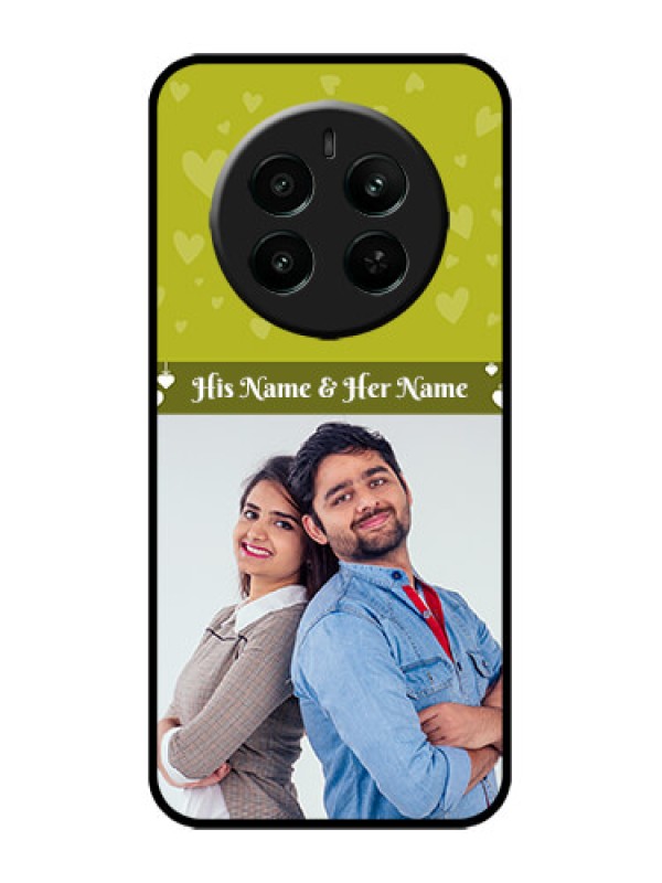 Custom Realme 12 Plus 5G Custom Metal Phone Case - You and Me Heart Design