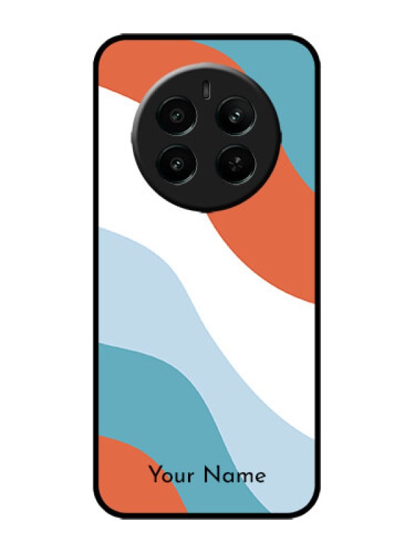 Custom Realme 12 Plus 5G Custom Metal Phone Case - Coloured Waves Design