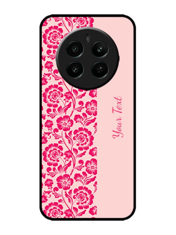 Custom Realme 12 Plus 5G Custom Metal Phone Case - Attractive Floral Pattern Design