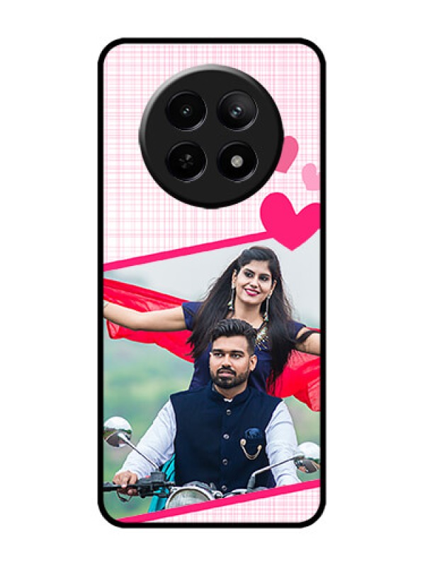 Custom Realme 12x 5G Custom Metal Phone Case - Love Shape Heart Design