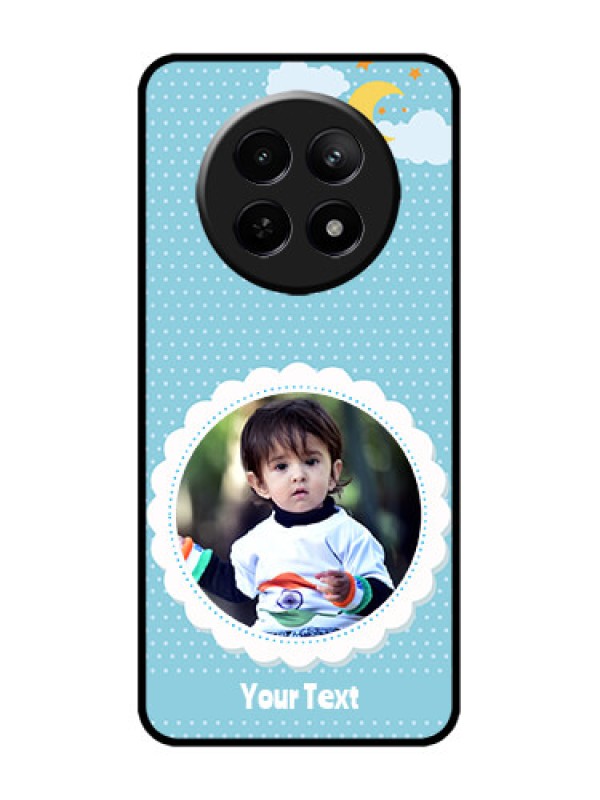 Custom Realme 12x 5G Custom Metal Phone Case - Violet Pattern Design