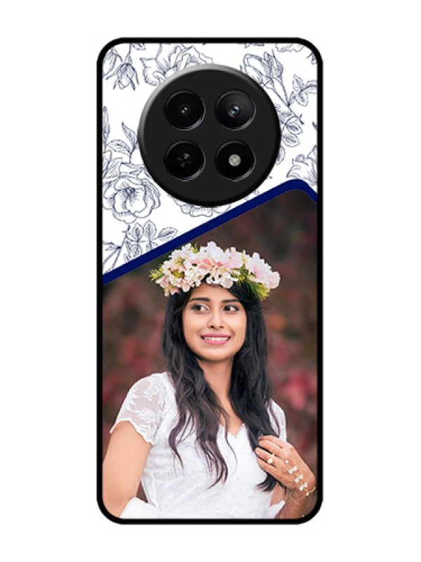 Custom Realme 12x 5G Custom Metal Phone Case - Classy Floral Design