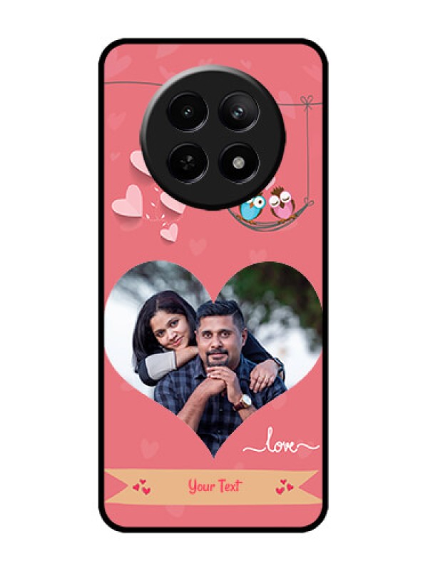 Custom Realme 12x 5G Custom Metal Phone Case - Peach Color Love Design