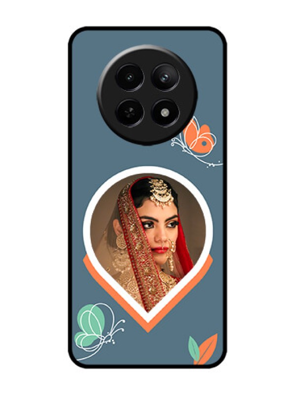 Custom Realme 12x 5G Custom Metal Phone Case - Droplet Butterflies Design