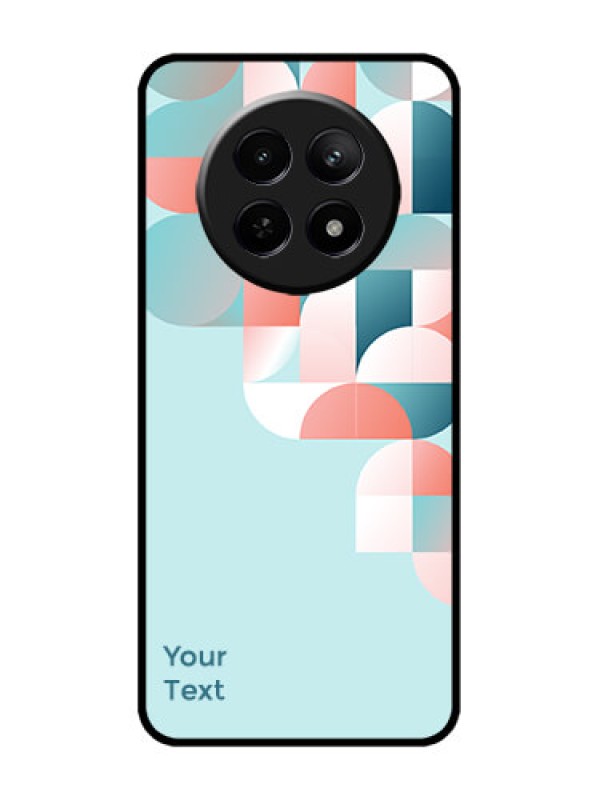 Custom Realme 12x 5G Custom Metal Phone Case - Stylish Semi - Circle Pattern Design