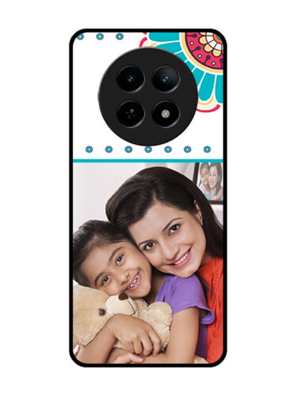 Custom Realme 13 5G Custom Metal Phone CaseFlower Design