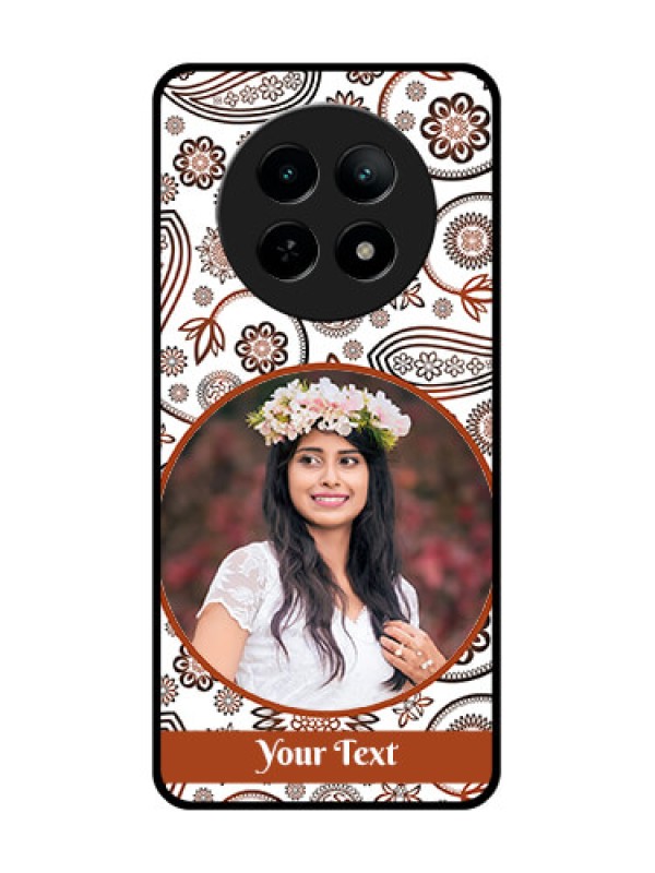 Custom Realme 13 5G Custom Metal Phone CaseAbstract Flower Design